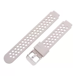   Műanyag okosóra szíj, gyorskioldós, szürke színű, normál hossz, 12 mm