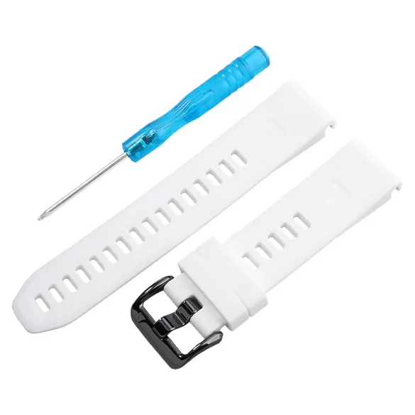 Garmin QuickFit, szilikon, fehér színű, normál hossz, 20 mm