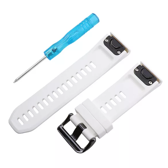 Garmin QuickFit, szilikon, fehér színű, normál hossz, 26 mm