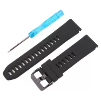   Garmin QuickFit, szilikon, fekete színű, normál hossz, 22 mm   