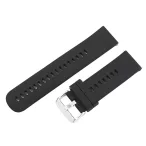   Műanyag okosóra szíj, gyorskioldós, fekete színű, normál hossz, 24 mm