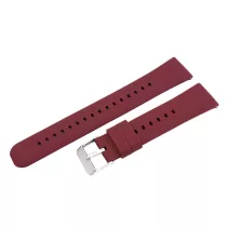   Műanyag okosóra szíj, gyorskioldós, bordó színű, normál hossz, 16 mm