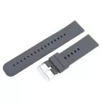   Műanyag okosóra szíj, gyorskioldós, sötét szürke színű, normál hossz, 20 mm