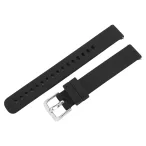   Műanyag okosóra szíj, gyorskioldós, fekete színű, normál hossz, 14 mm