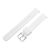   Műanyag okosóra szíj, gyorskioldós, fehér színű, normál hossz, 14 mm