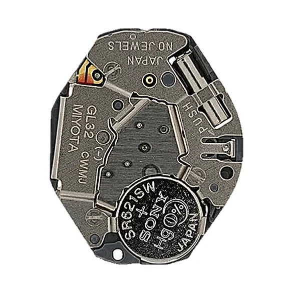 Miyota GL30 quartz szerkezet, analóg 3 mutatós