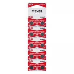 LR1130 (G10) alkáli gombelem, 10db/csomag (Maxell)