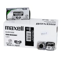 386 (SR43W) ezüst-oxid gombelem, bl1 (Maxell)