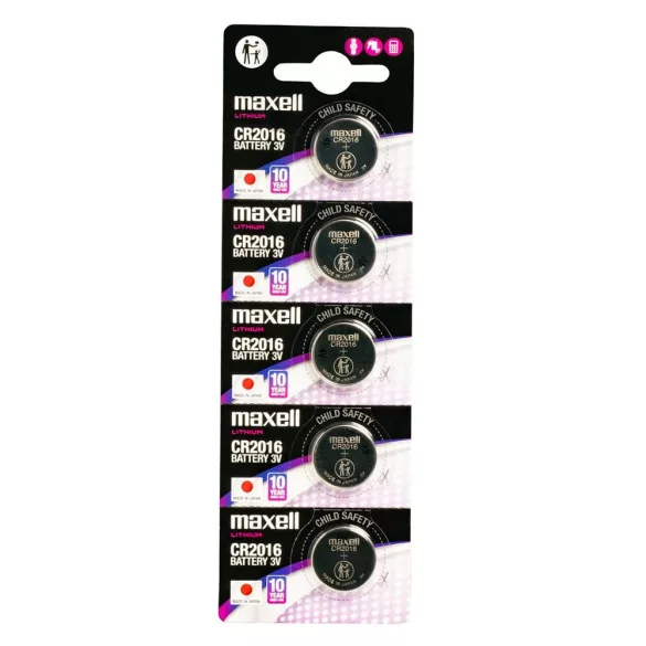 2016 lithium gombelem, 5db/csomag (Maxell)