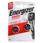 Energizer CR2025 lithium gombelem, 3V, 2db/csomag