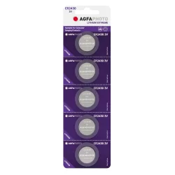 2450 lithium gombelem, 5db/csomag (Agfa)
