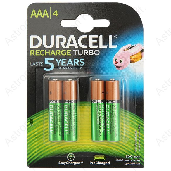 Duracell, tölthető microelem, 900 mAh, bl4 / db