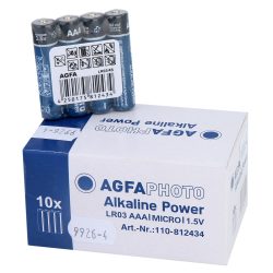 AgfaPhoto, alkáli mikroelem AAA, Fo4 / db
