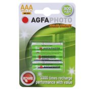 AgfaPhoto, mikro (AAA) akku elem, 900 mAh, B4 / db