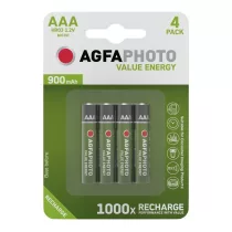 AgfaPhoto, mikro (AAA) akku elem, 900 mAh, 4db/csomag