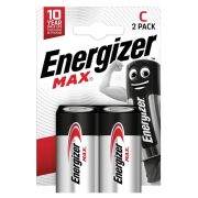 Energizer Max, Alkáli Baby Elem, C B2 / db