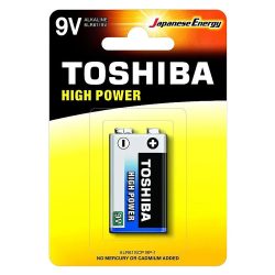 Toshiba High Power, Alkáli 9V-os Elem, 6LR61 BP1 / db