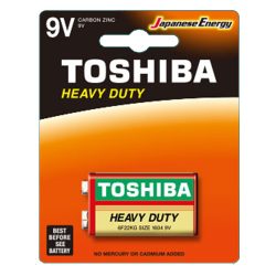 Toshiba Heavy Duty, Alkáli 9V-os Elem, 6F22 BP1 / db